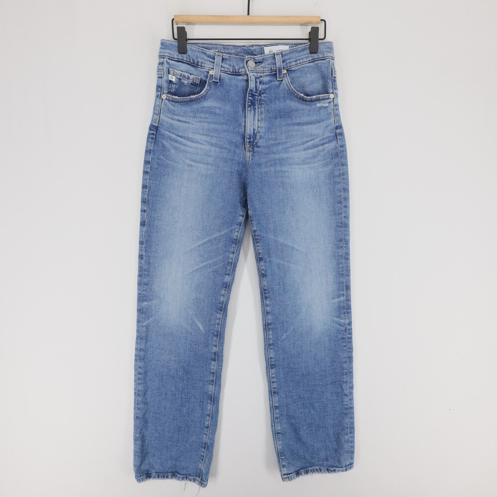 AG Adriano Goldschmied Brinley Jeans Womens 29 Blue Mid Rise Straight Leg